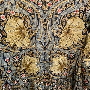 NWT H&M and Morris & Co. Floral Maxi Dress in Gold and Blue / Size: 4